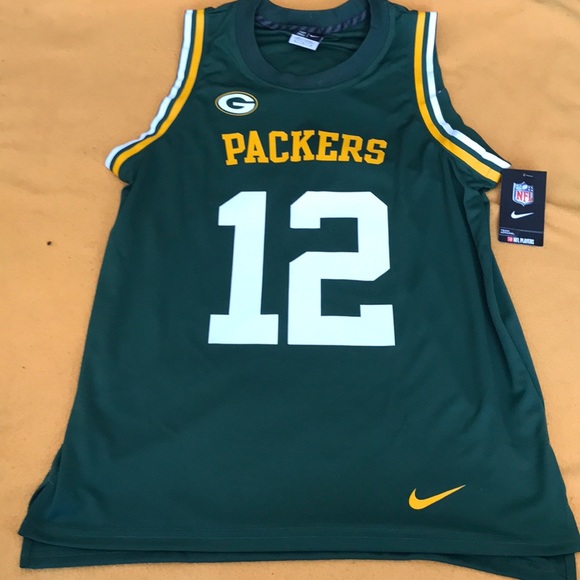 Nike NFL Aaron Rodgers #12 Basketball Jersey Sz: M - Picture 5 of 8